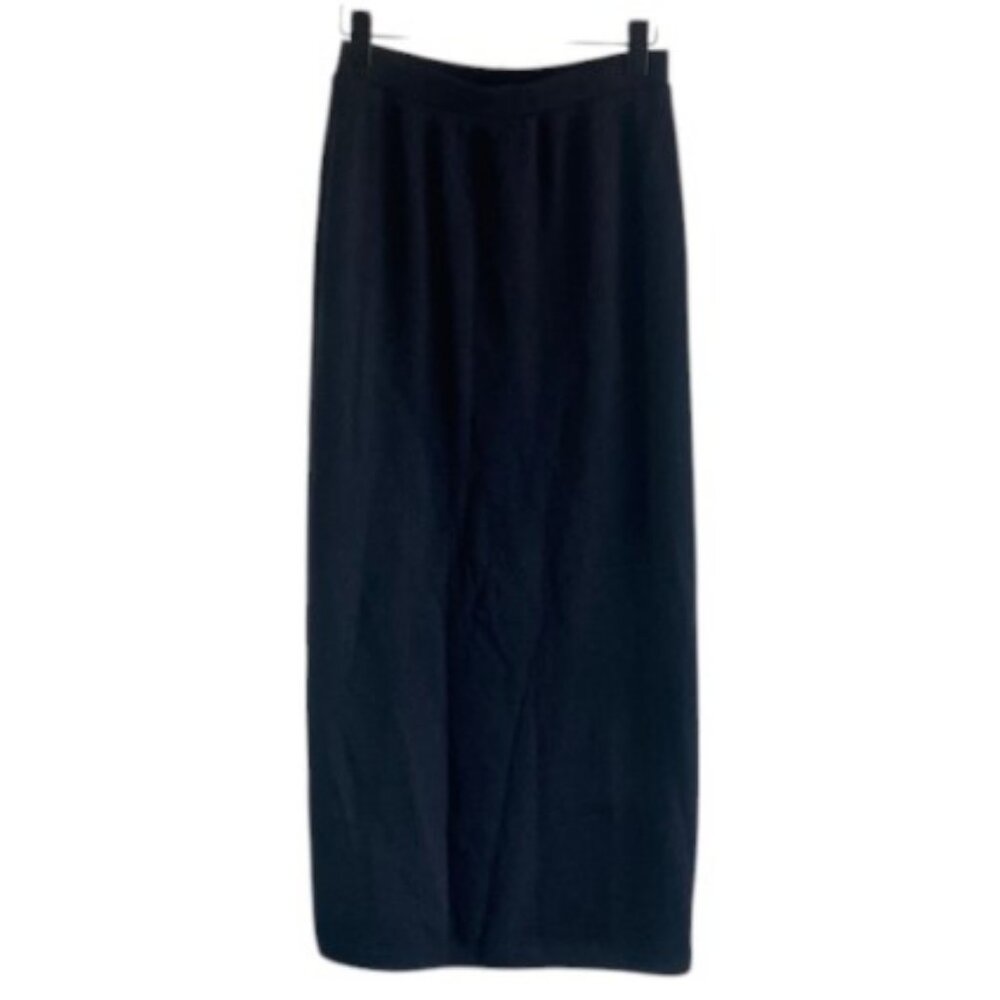 St. John Basic's Holt Renfrew black wool blend maxi skirt size 4